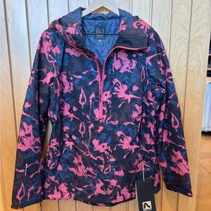 Flylow Women's Floral Ski Jacket - Pink, Blue, & Black